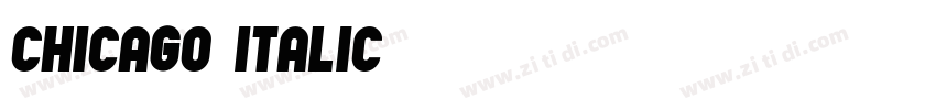 CHICAGO Italic字体转换